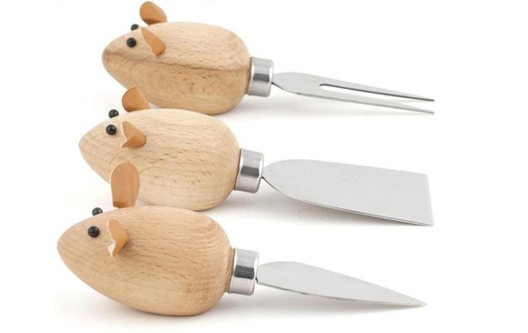 Käsemesser Mäuse Hellbraun