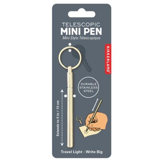 Teleskop-Mini-Stift mit Schlüsselring