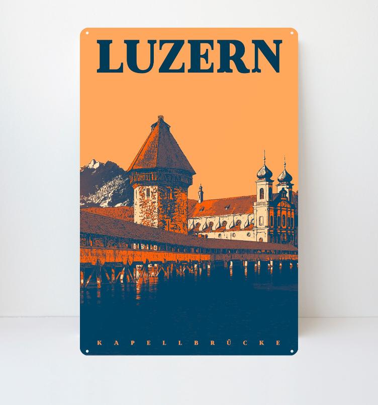 Luzern - Decorative Metal Sign - 26x40