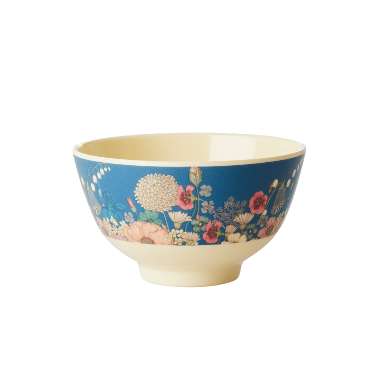 Kleine Melaminschale Blumencollage Druck