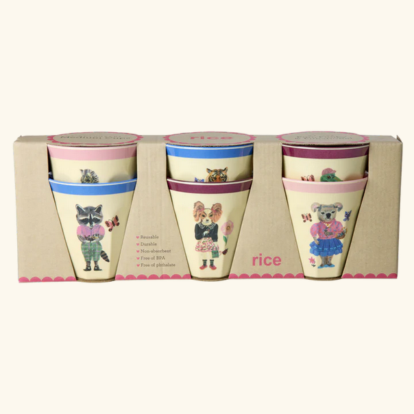 Mittelgroße Becher - Mehrfarbig - Nathalie Lété Print