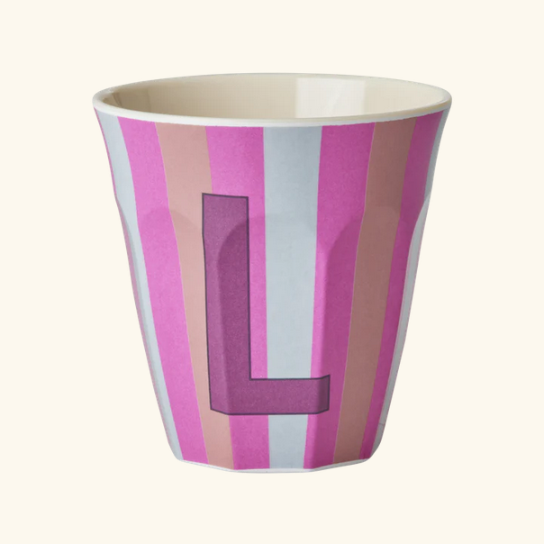 Mittelgroße Becher - Mehrfarbig - L - Stripes