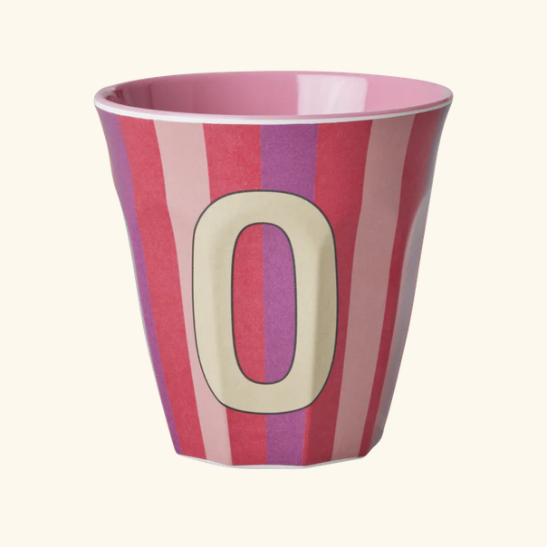 Mittelgroße Becher - Mehrfarbig - O - Stripes