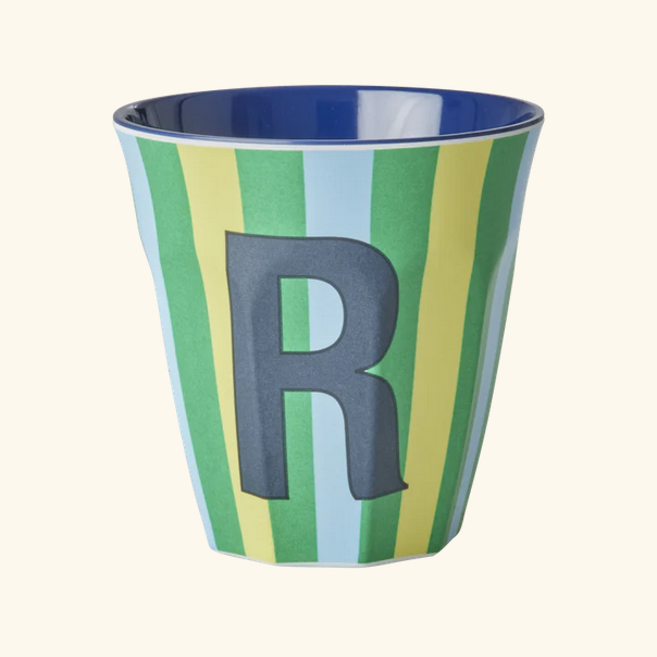 Mittelgroße Becher - Mehrfarbig - R - Stripes