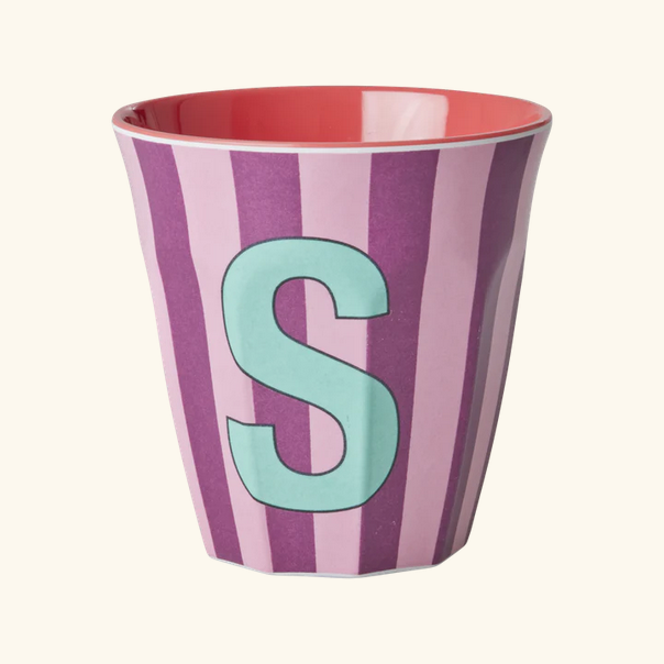 Mittelgroße Becher - Mehrfarbig - S - Stripes