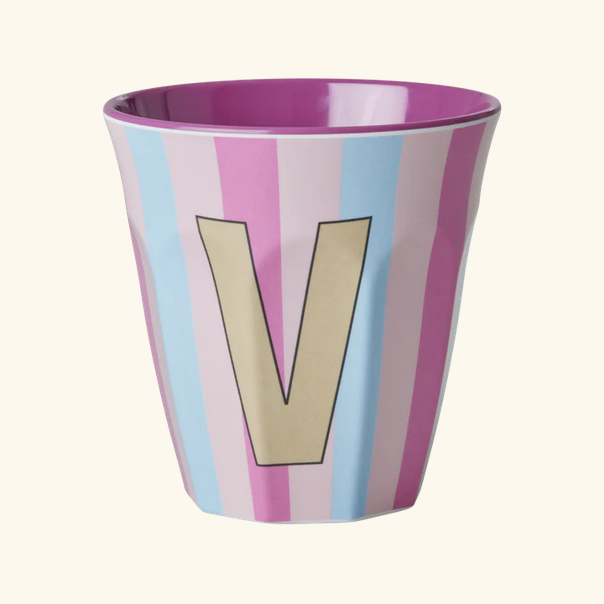 Mittelgroße Becher - Mehrfarbig - V - Stripes