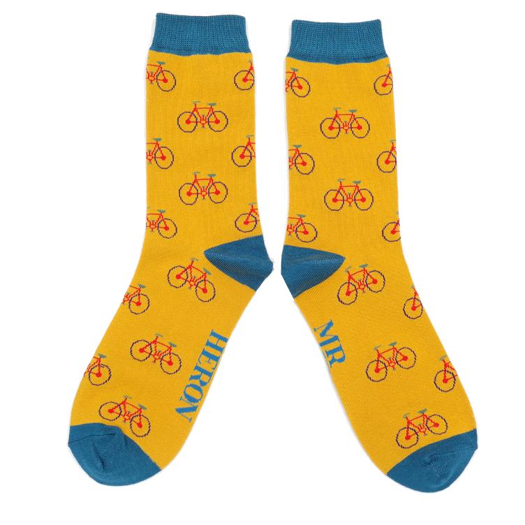 41-46 Cycling Socks Mustard