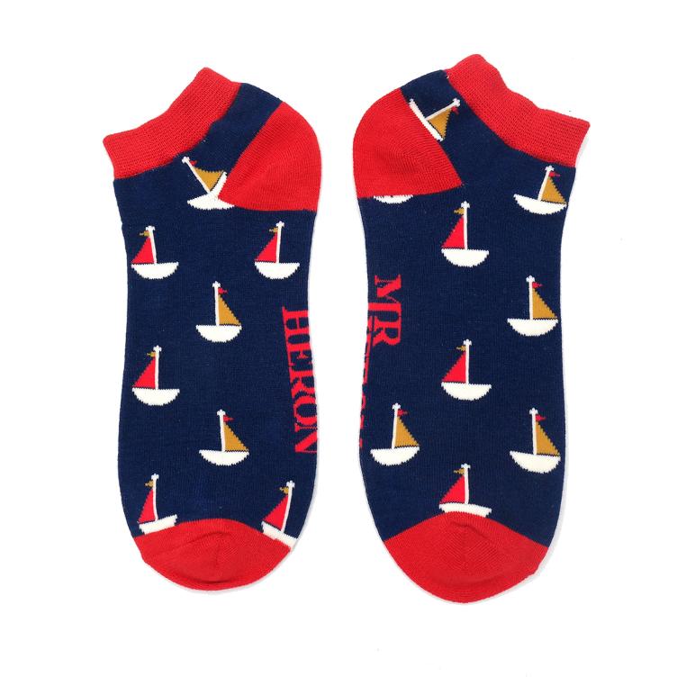 41-46 Little Boats Trainer Socks Navy