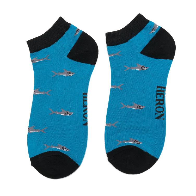 41-46 Little Sharks Trainer Socks Teal