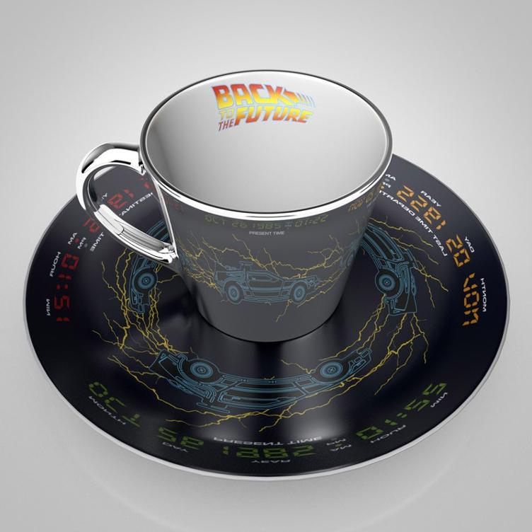 BACK TO THE FUTURE - Kaffeetasse und Untertasse