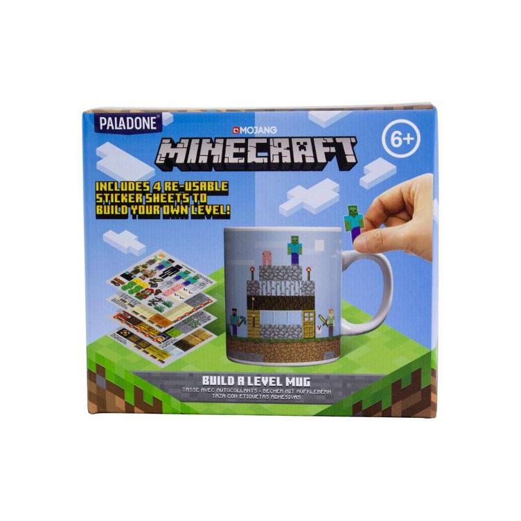 Minecraft Tasse Build a Level - Tasse aus Keramik - Offiziell lizenziert - Übergröße: 13 cm