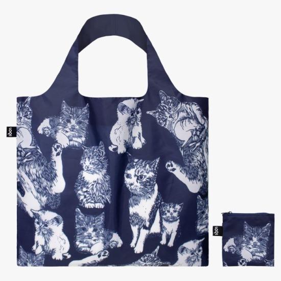 LOQI BAG Red Poppy Bee Cats