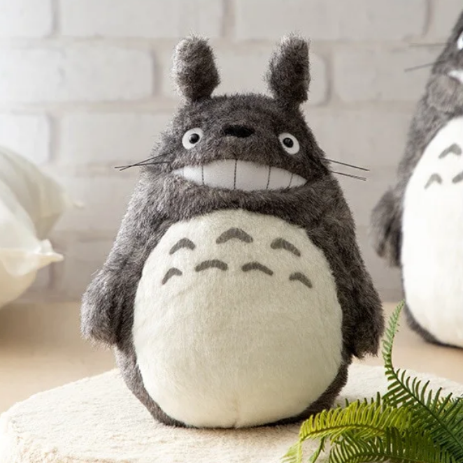 Acryl Plüschtier Totoro Grau lächelnd M