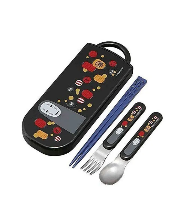 Set Essstäbchen Löffel Gabel No Face & Laternen
