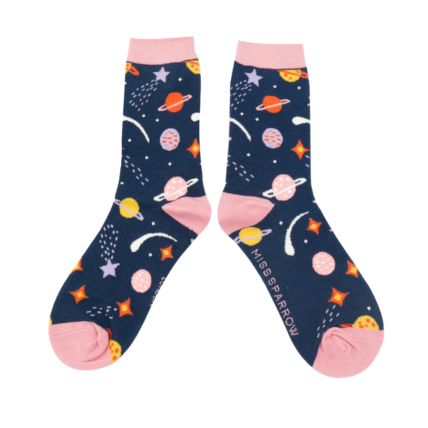 36--40 Miss Space Socks Navy