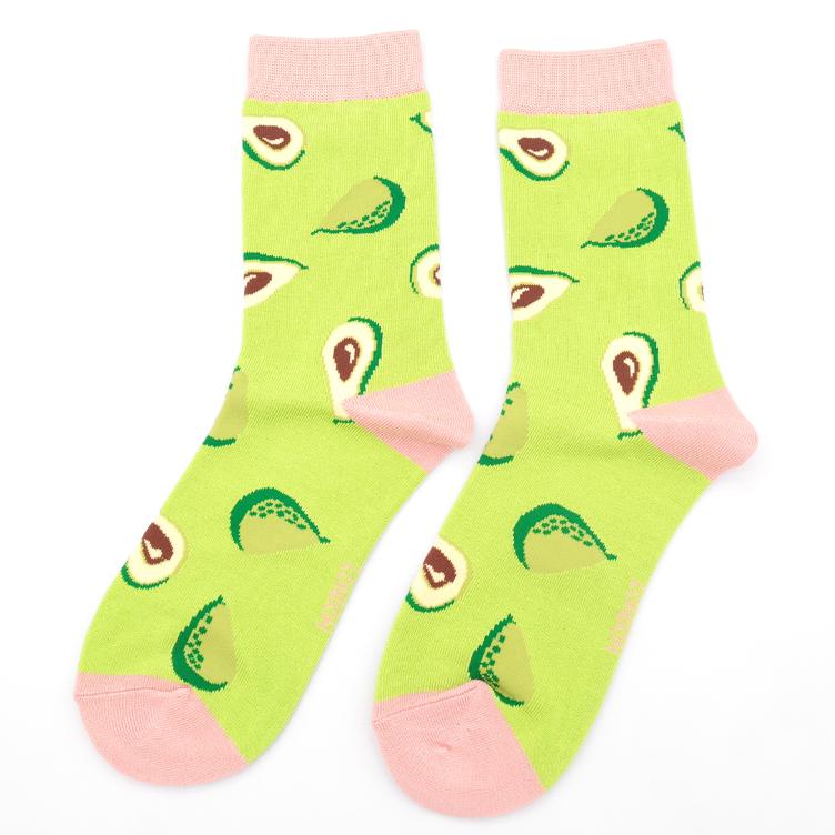 36--40 Miss Avocados Socks Light Green