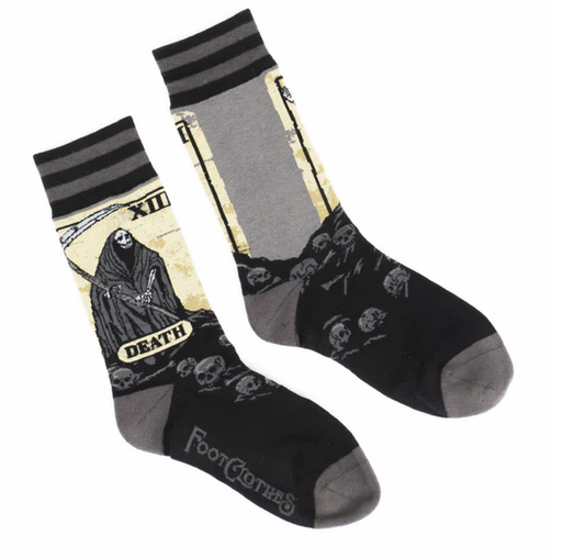 Death Tarot Card Crew Socks