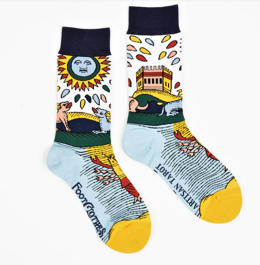 La Lune The Moon Tarot Sock FootClothes x Artisan Tarot