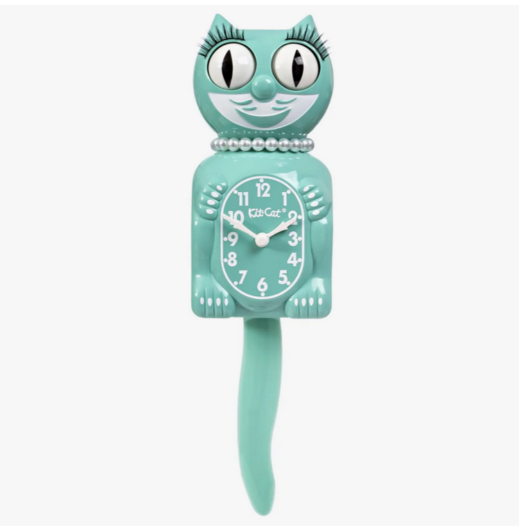 M Miss Ocean Kitty-Cat Clock