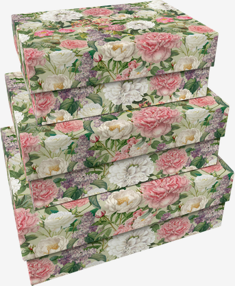 Grande boîte en papier « Roses »