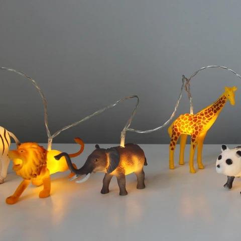 String Lights With Safari Animals