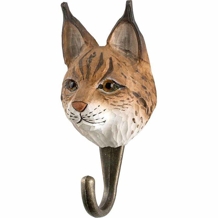 Crochet sculpté à la main lynx