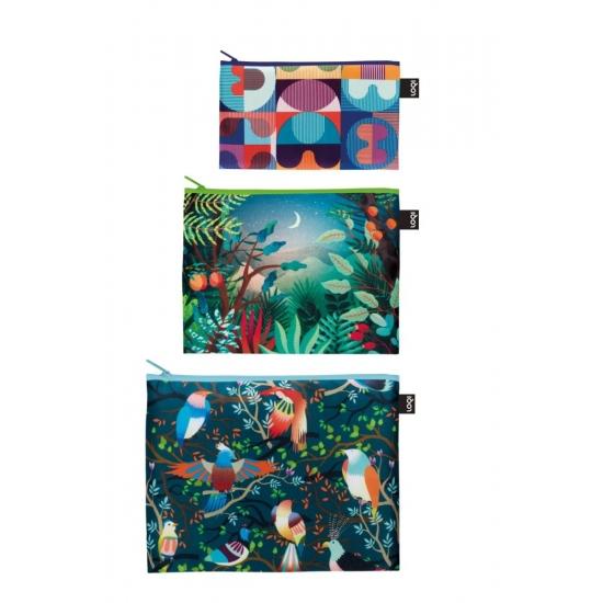 ZIP POCKETS Grid Arbaro Bird