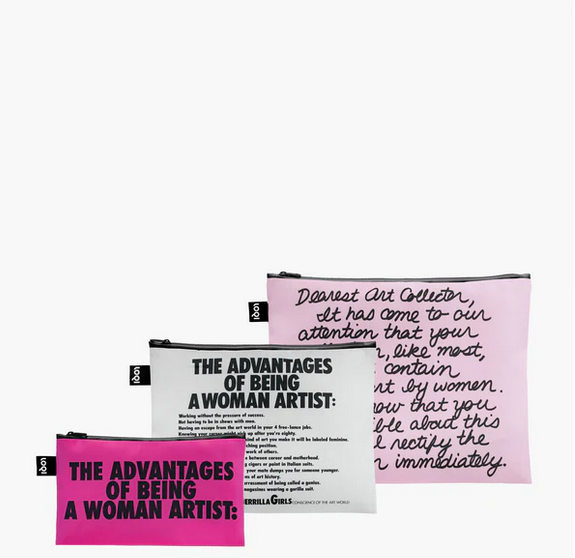 Recycled Zip Pockets Guerrilla Girls