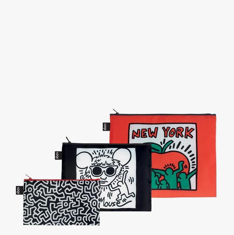 Keith Haring New York Recycled Zip Pockets